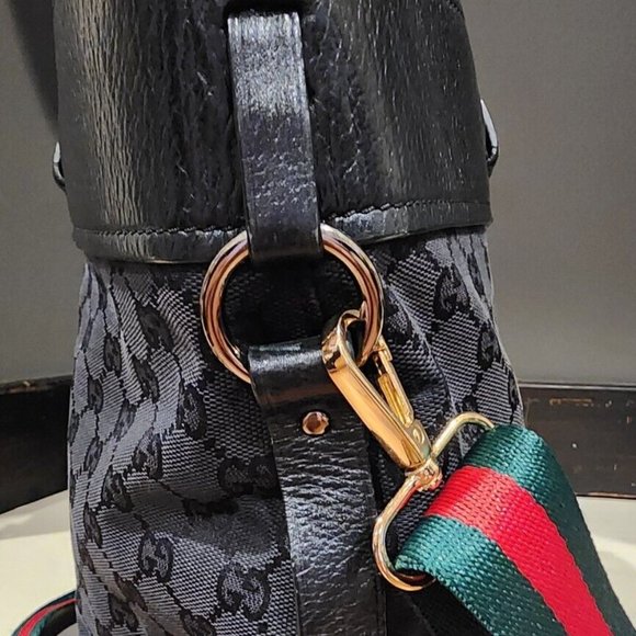 Gucci Vintage Early 2000's GG Canvas Belt Buckle Large Tote W/ Silver Hardware - Picture 5 of 9